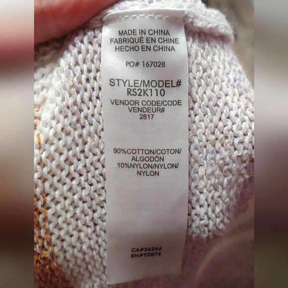 Splendid Striped Sweater Tank Sz M - Picture 6 of 8